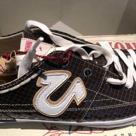 NWT True Religion Hannibal low patent Men’s 12 - Picture 3 of 7